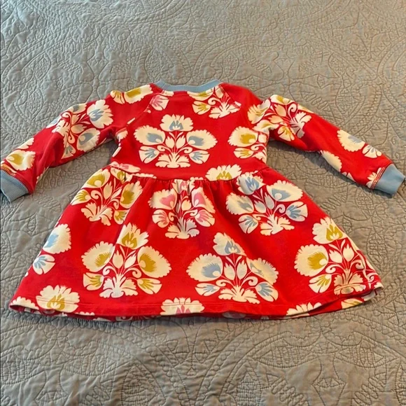 Mini Boden Red Long Sleeve Dress - Picture 6 of 6